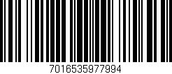 Código de barras (EAN, GTIN, SKU, ISBN): '7016535977994'