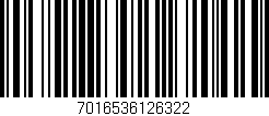 Código de barras (EAN, GTIN, SKU, ISBN): '7016536126322'