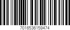 Código de barras (EAN, GTIN, SKU, ISBN): '7016536159474'