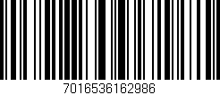 Código de barras (EAN, GTIN, SKU, ISBN): '7016536162986'