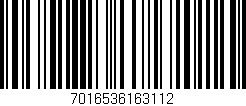 Código de barras (EAN, GTIN, SKU, ISBN): '7016536163112'