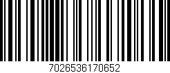 Código de barras (EAN, GTIN, SKU, ISBN): '7026536170652'