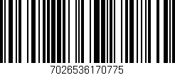 Código de barras (EAN, GTIN, SKU, ISBN): '7026536170775'