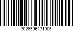 Código de barras (EAN, GTIN, SKU, ISBN): '7026536171086'
