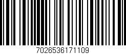 Código de barras (EAN, GTIN, SKU, ISBN): '7026536171109'