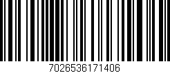 Código de barras (EAN, GTIN, SKU, ISBN): '7026536171406'