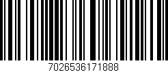 Código de barras (EAN, GTIN, SKU, ISBN): '7026536171888'