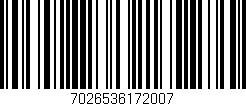 Código de barras (EAN, GTIN, SKU, ISBN): '7026536172007'
