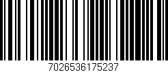 Código de barras (EAN, GTIN, SKU, ISBN): '7026536175237'