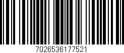 Código de barras (EAN, GTIN, SKU, ISBN): '7026536177521'
