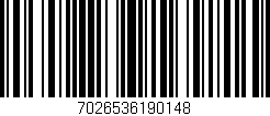 Código de barras (EAN, GTIN, SKU, ISBN): '7026536190148'