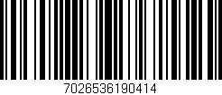 Código de barras (EAN, GTIN, SKU, ISBN): '7026536190414'