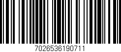 Código de barras (EAN, GTIN, SKU, ISBN): '7026536190711'