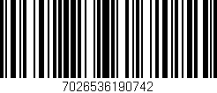 Código de barras (EAN, GTIN, SKU, ISBN): '7026536190742'
