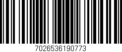 Código de barras (EAN, GTIN, SKU, ISBN): '7026536190773'