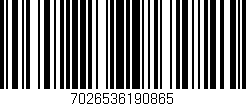 Código de barras (EAN, GTIN, SKU, ISBN): '7026536190865'
