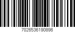 Código de barras (EAN, GTIN, SKU, ISBN): '7026536190896'