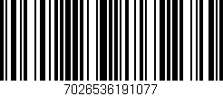 Código de barras (EAN, GTIN, SKU, ISBN): '7026536191077'