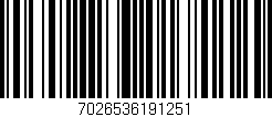 Código de barras (EAN, GTIN, SKU, ISBN): '7026536191251'