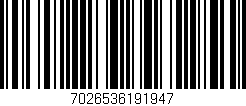 Código de barras (EAN, GTIN, SKU, ISBN): '7026536191947'