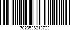Código de barras (EAN, GTIN, SKU, ISBN): '7026536210723'