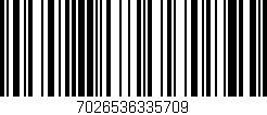 Código de barras (EAN, GTIN, SKU, ISBN): '7026536335709'