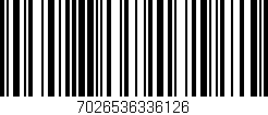 Código de barras (EAN, GTIN, SKU, ISBN): '7026536336126'