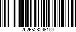 Código de barras (EAN, GTIN, SKU, ISBN): '7026536336188'
