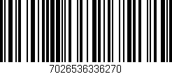 Código de barras (EAN, GTIN, SKU, ISBN): '7026536336270'