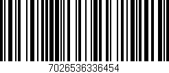 Código de barras (EAN, GTIN, SKU, ISBN): '7026536336454'
