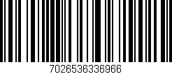 Código de barras (EAN, GTIN, SKU, ISBN): '7026536336966'