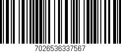 Código de barras (EAN, GTIN, SKU, ISBN): '7026536337567'