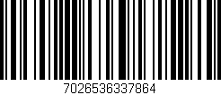 Código de barras (EAN, GTIN, SKU, ISBN): '7026536337864'