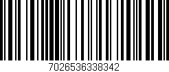 Código de barras (EAN, GTIN, SKU, ISBN): '7026536338342'
