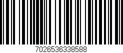 Código de barras (EAN, GTIN, SKU, ISBN): '7026536338588'