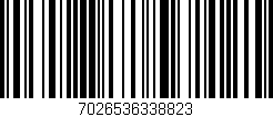 Código de barras (EAN, GTIN, SKU, ISBN): '7026536338823'