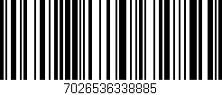 Código de barras (EAN, GTIN, SKU, ISBN): '7026536338885'