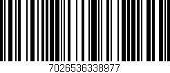 Código de barras (EAN, GTIN, SKU, ISBN): '7026536338977'
