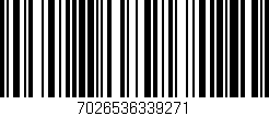 Código de barras (EAN, GTIN, SKU, ISBN): '7026536339271'