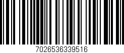 Código de barras (EAN, GTIN, SKU, ISBN): '7026536339516'