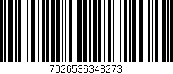 Código de barras (EAN, GTIN, SKU, ISBN): '7026536348273'