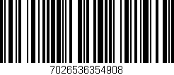 Código de barras (EAN, GTIN, SKU, ISBN): '7026536354908'