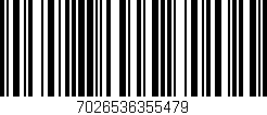 Código de barras (EAN, GTIN, SKU, ISBN): '7026536355479'