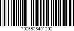 Código de barras (EAN, GTIN, SKU, ISBN): '7026536401282'
