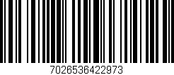 Código de barras (EAN, GTIN, SKU, ISBN): '7026536422973'