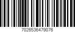 Código de barras (EAN, GTIN, SKU, ISBN): '7026536479076'