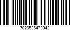 Código de barras (EAN, GTIN, SKU, ISBN): '7026536479342'