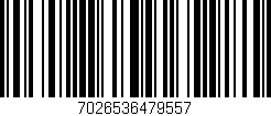Código de barras (EAN, GTIN, SKU, ISBN): '7026536479557'