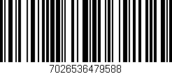 Código de barras (EAN, GTIN, SKU, ISBN): '7026536479588'