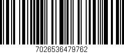Código de barras (EAN, GTIN, SKU, ISBN): '7026536479762'